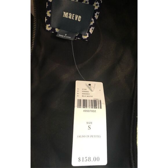 ANTHROPOLOGIE Maeve Retro Tilde Jacquard Mixed Media Dress Size S NWT - Picture 16 of 16